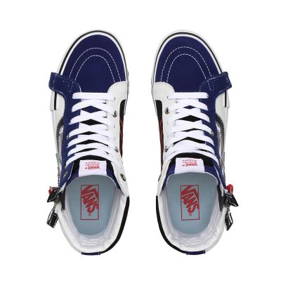 Vans Sk8-Hi Reissue CAP - Kadın Bilekli Ayakkabı (Mavi)
